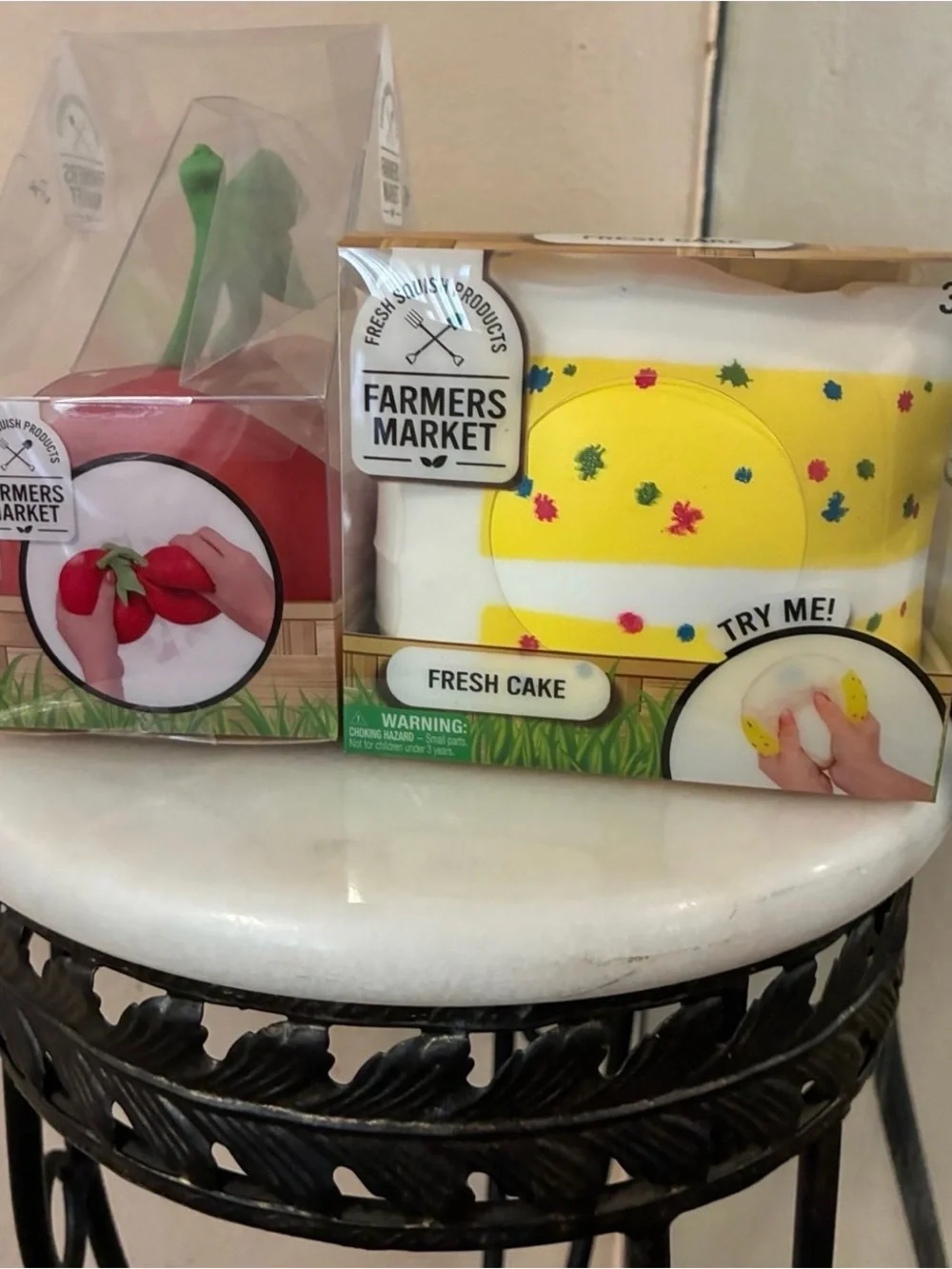 Fresh Cherries & Fresh Cake Squishy Set - Red & Yellow